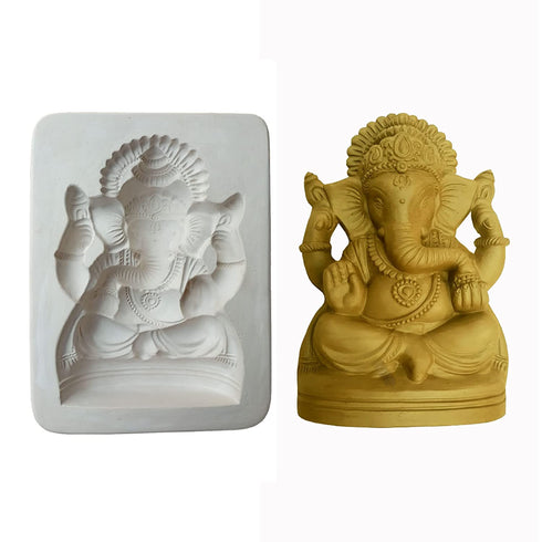 Ganesha Making Mold/Mould, Hight 8 inch 480GMS